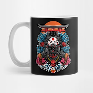 mecha masked woman Mug